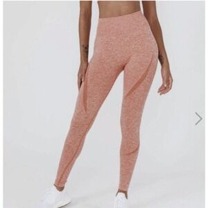 ACTA Seamless Pro Leggings Heathered Peach Activewear Women's Size M