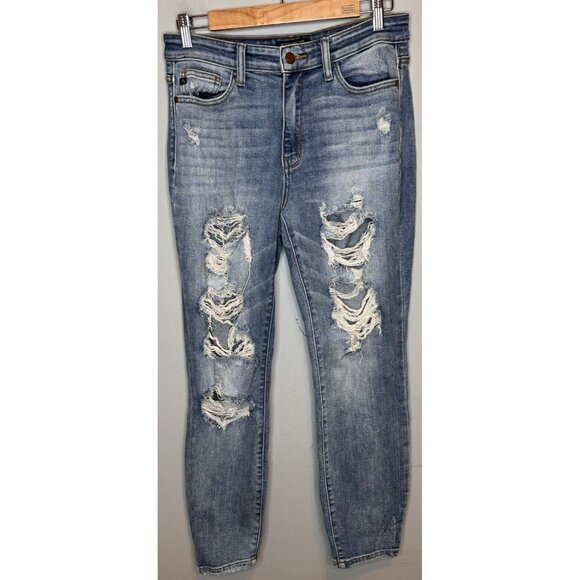 Judy Blue Denim - Judy Blue Jeans 5/27 Boyfriend Fit Heavily Distressed