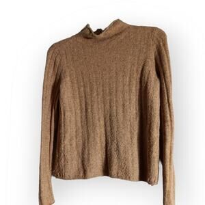 Madewell Mock Turtleneck Sweater Size S Alpaca Blend