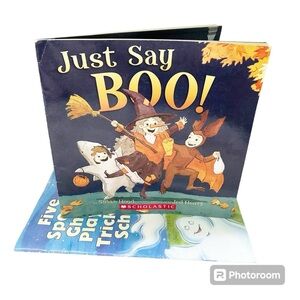 Just Say Boo! Five Spooky Ghosts Playing Tricks at School 2 Halloween books