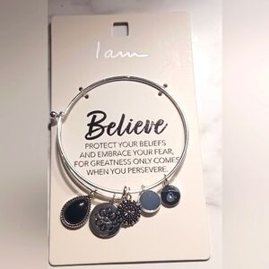 💙NWT I AM-BELIEVE SILVER BRACELET💙