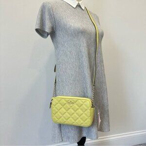 Kate Spade New York Frosty Lime Natalia Quilted Leather Crossbody Bag