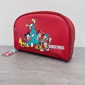 Disney Mickey Mouse Makeup Bag Holiday Christmas Edition Gift