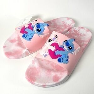 Disney Angel and Stitch Couple Slide On Sandals Summer Pool Flip Flops shoes