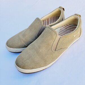 Taos Women's Light Tan Oat Canvas Dandy Slip-on Sneaker - size 10