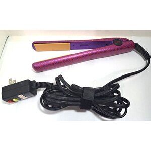 Chi Purple and Red 1 Inch Flat Iron Limited Edition Tested Works!