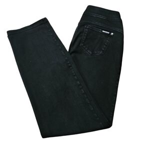 Luxe Black Denim StraigSEVEN7 Thalia Blue Bootcut Jeans Size 10-12 M/M