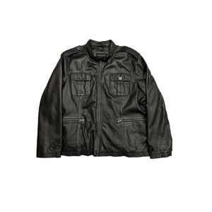 Black Rivet Leather Jacket 