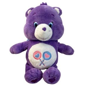 Care Bear Purple Lollipop-Pop Share Bear 7”