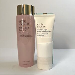 Estée Lauder Advanced Night Micro cleansing foam 3.4oz and soft clean infusion