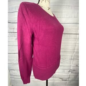 Banana Republic Sweater Womens XS Magenta Long Sleeves Crew Neck Lightweight