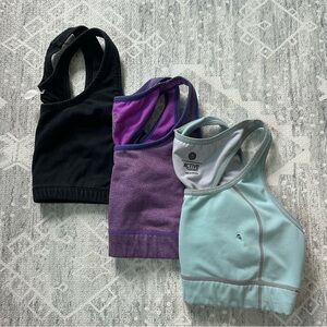 Bundle (3) Size M Old Navy Danskin Active Racerback Sports Bra Medium Intensity