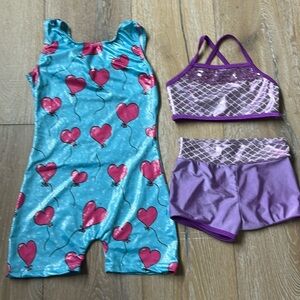 Girls gymnastics / dance leotards