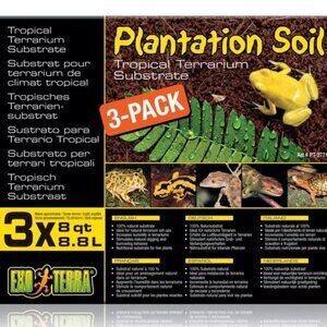 Exo Terra PT2771 Plantation Soil - 3 x 8 Quart (3 x 8.8 L)