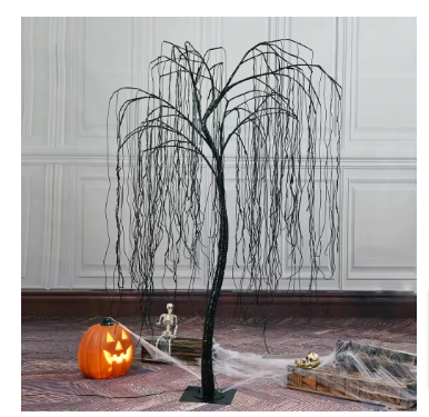 Lightshare 7 ft. Purple Pre-Lit LED Halloween Tree Artificial Christmas Tree - $75