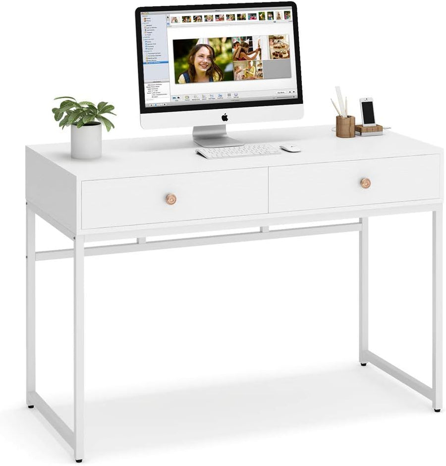 Tribesigns Computer Desk, Modern Simple 47 inch Home Office Desk Study Table - $100