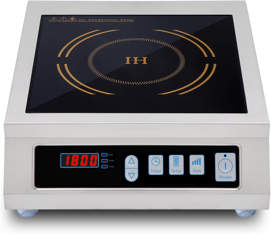 1800 Watts / 120V Induction Cooktop Commercial Countertop Induction Cooker (Specific Plug) - $75