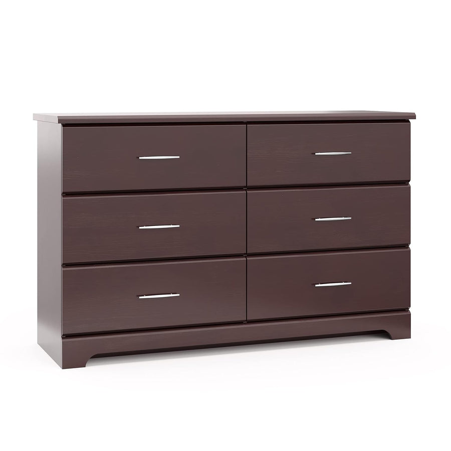 Storkcraft Brookside 6 Drawer Double Dresser (Espresso) – GREENGUARD Gold Certified - $120