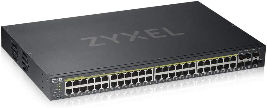 ZyXEL 48-Port Gigabit Ethernet High Powered PoE 375W - $240