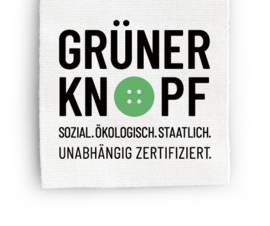 Prodotto certificato "Grüner Knopf"