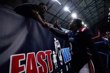 West defensive back Dadrion Taylor-Demerson of Texas Tech celebrates after a victory in the...