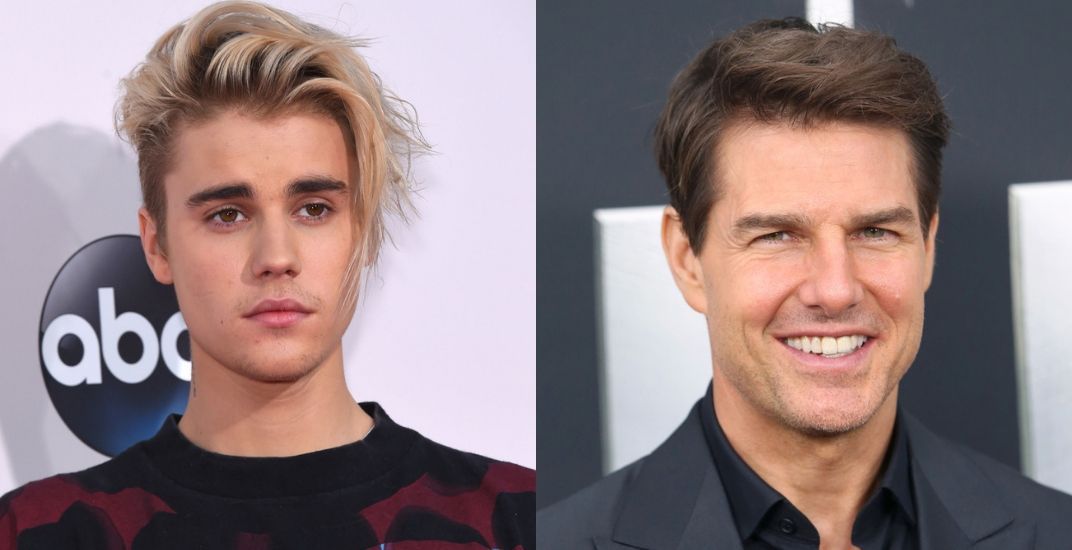 Justin Bieber, Tom Cruise/Shutterstock