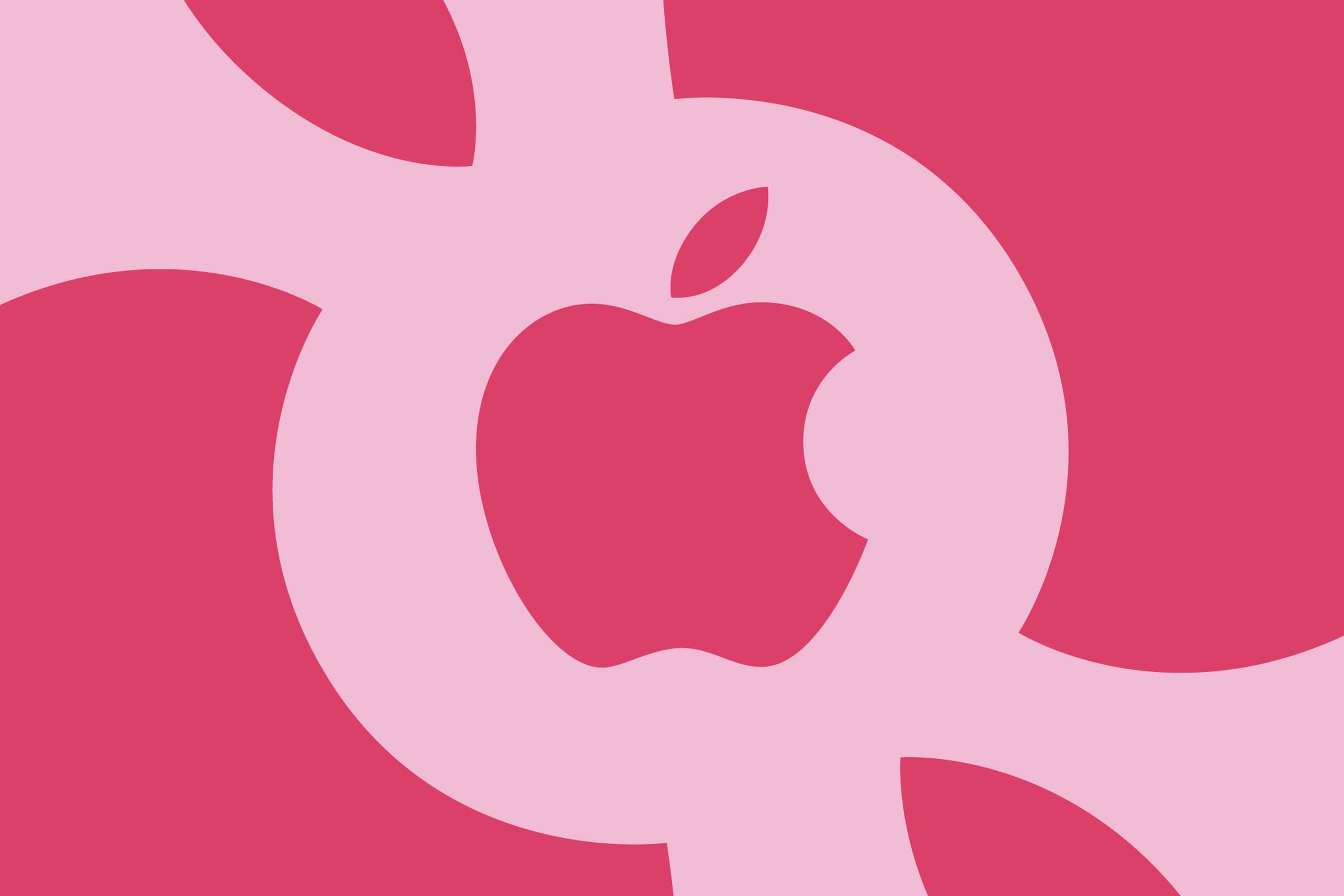 Pink Apple logos