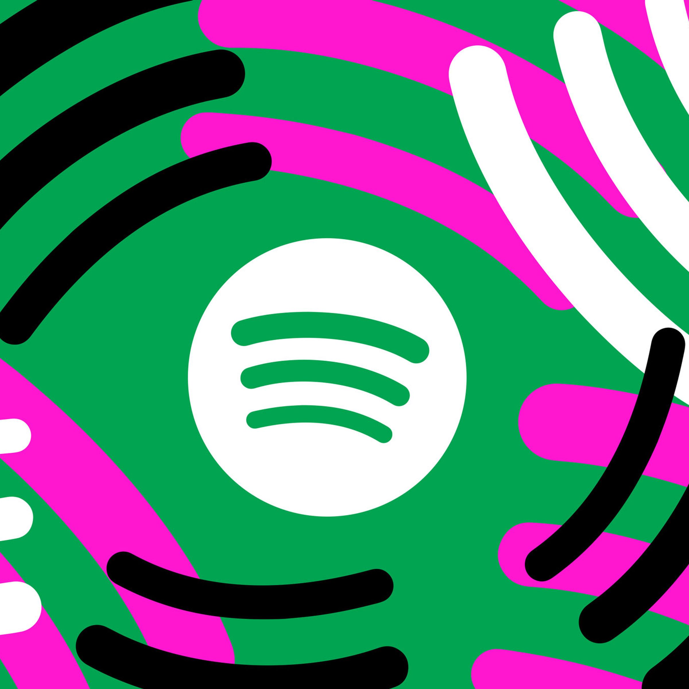 An illustration of Spotify’s logo.