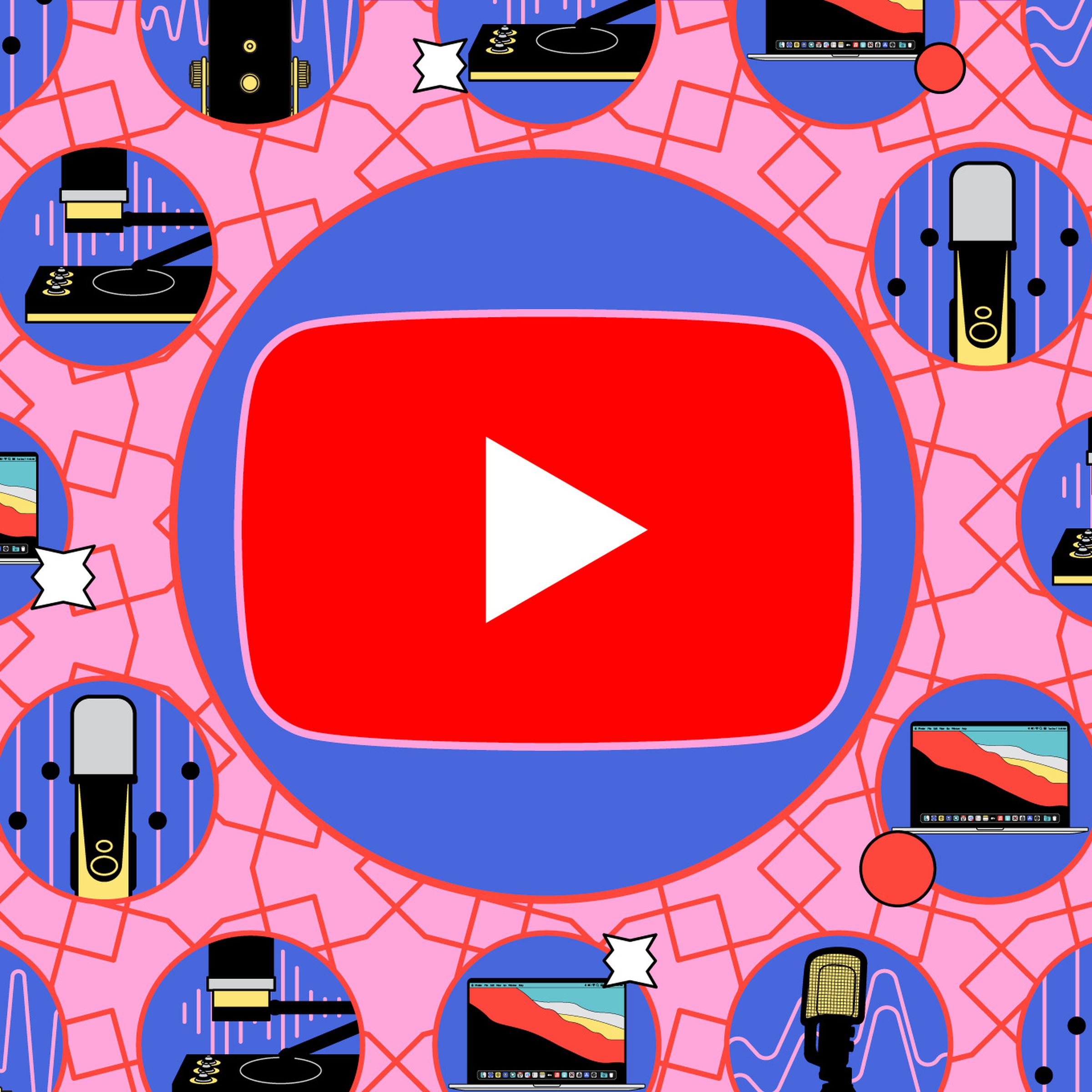 An illustration of the YouTube logo