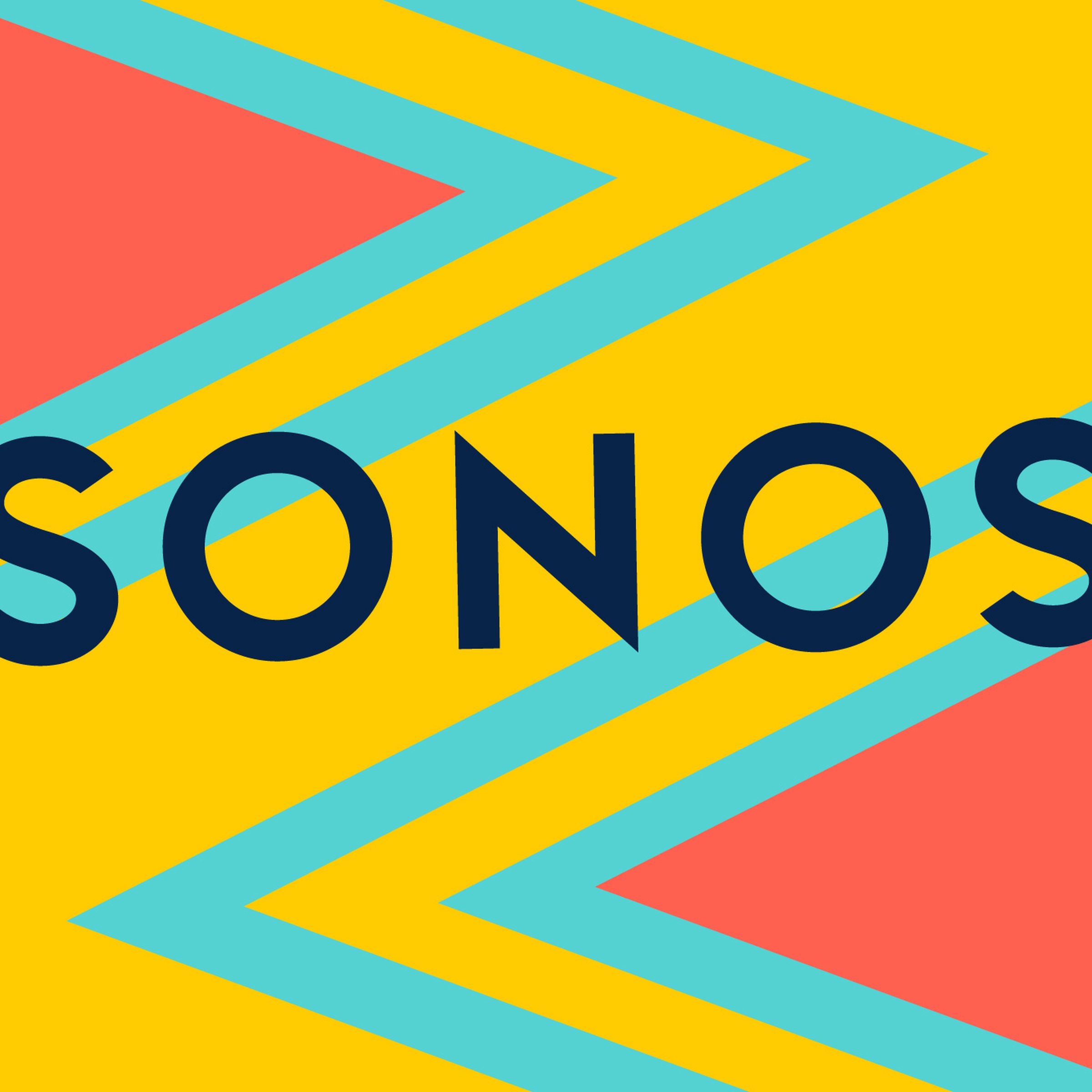 A graphic illustration of the Sonos logo.