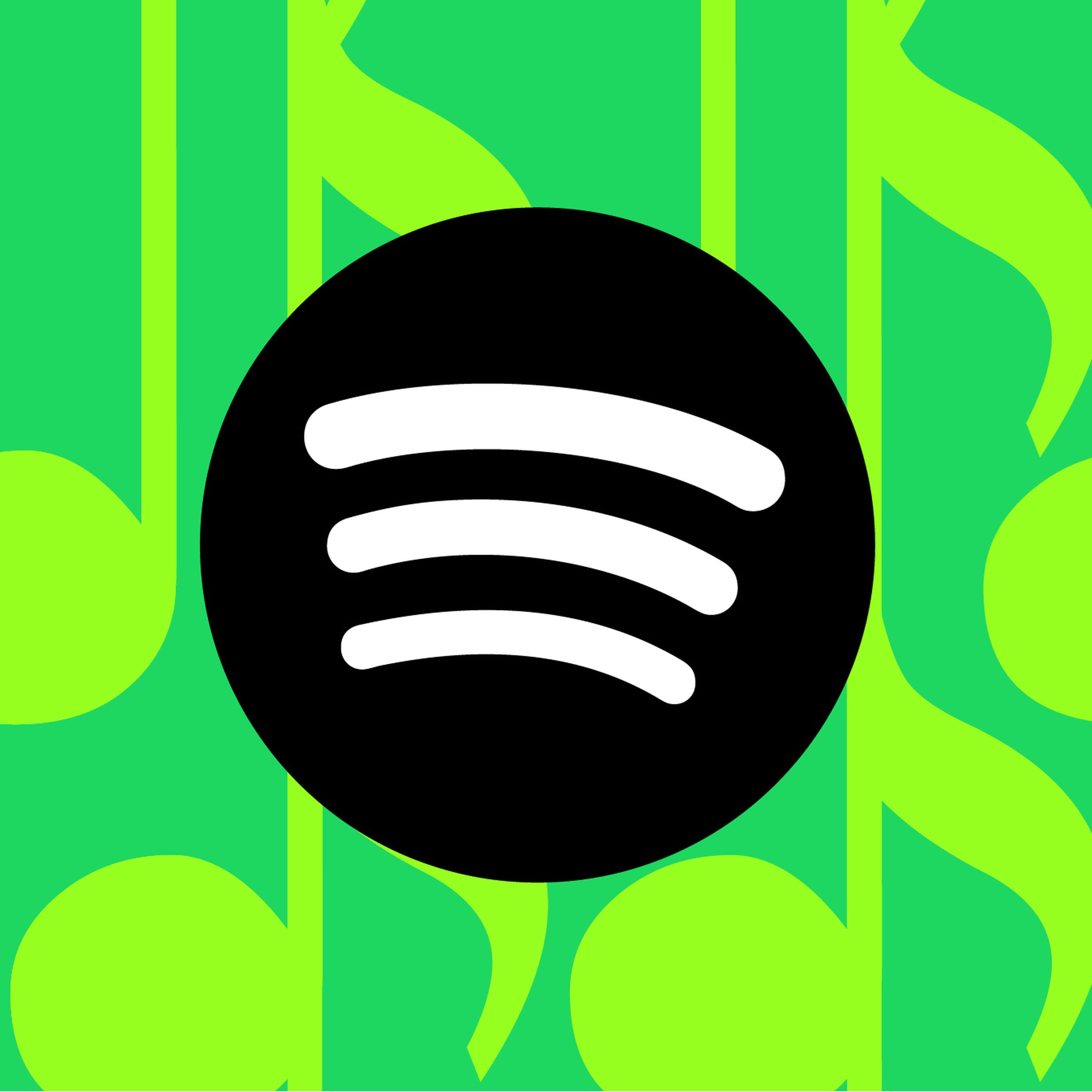 Vector illustration of the Spotify logo.