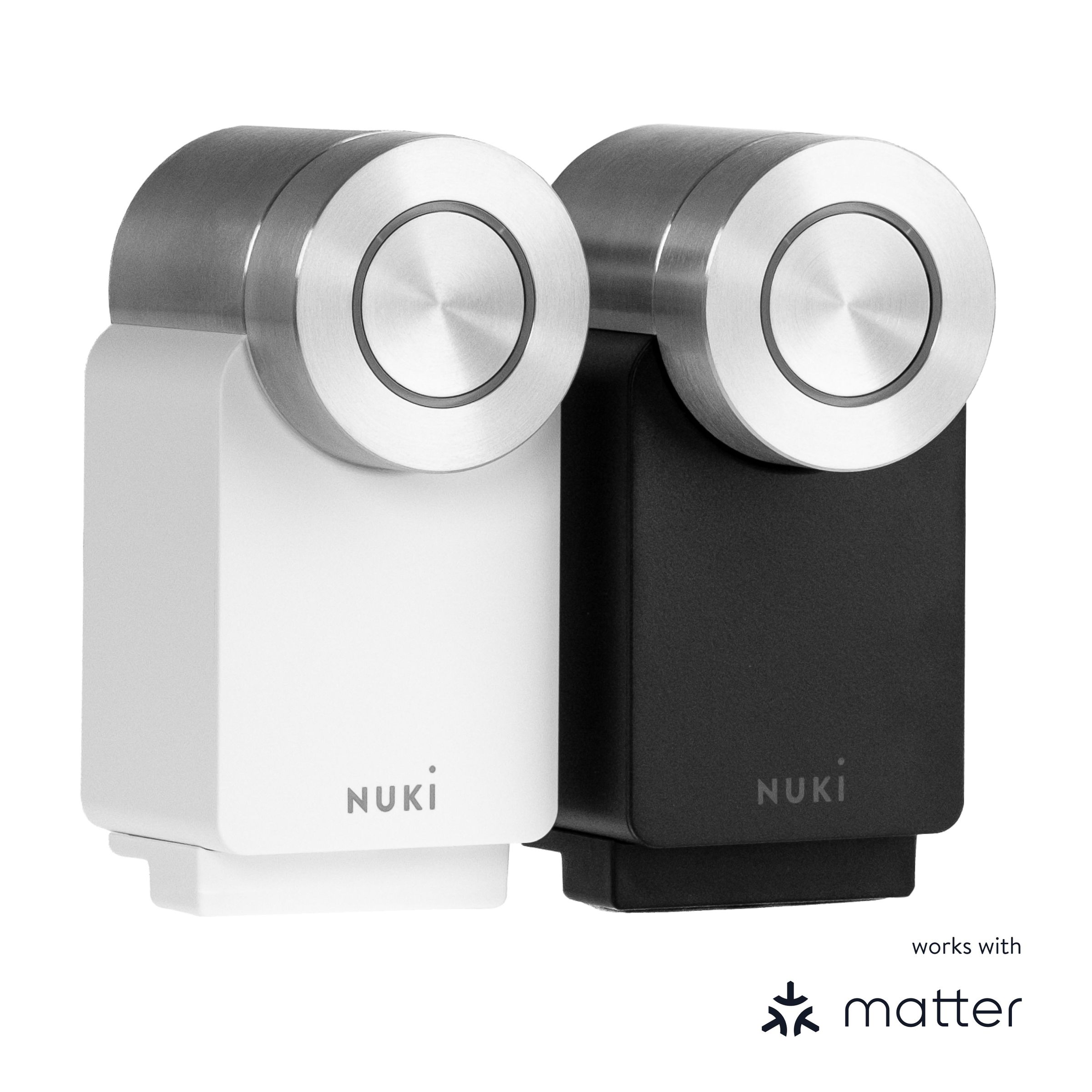 The fourth generation of the Nuki Smart Lock and the Nuki Smart Lock Pro are retrofit door locks that fit over existing hardware and can use Matter-over-Thread to connect to any Matter-compatible smart home platform.