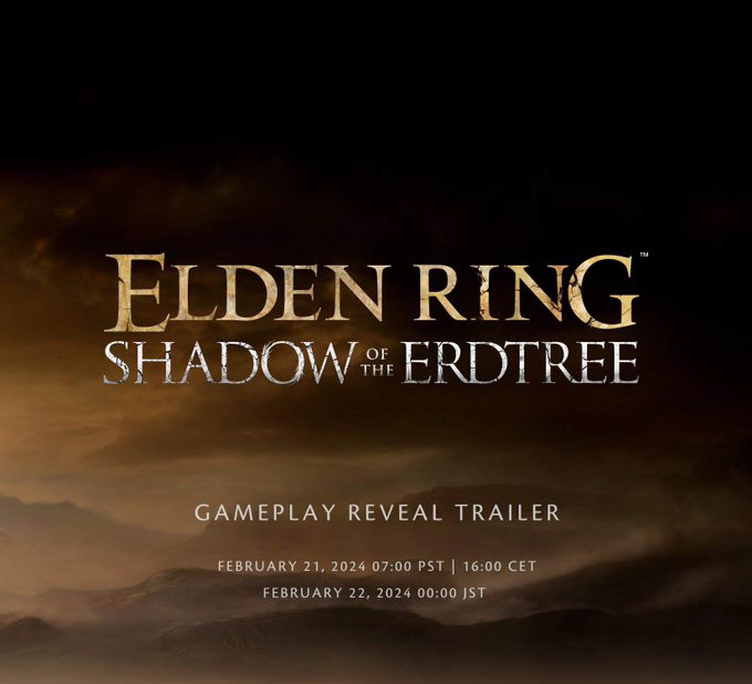 Image with the Shadow of the Erdtree trailer reveal date and time.