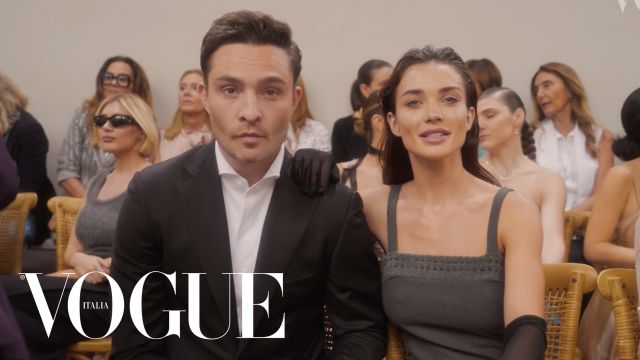 Amy Jackson & Ed Westwick si preparano per lo show di Alberta Ferretti | Vogue Italia