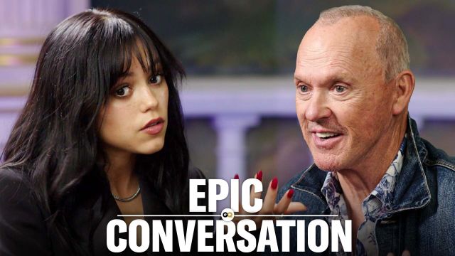 Jenna Ortega & Michael Keaton Have an Epic Conversation