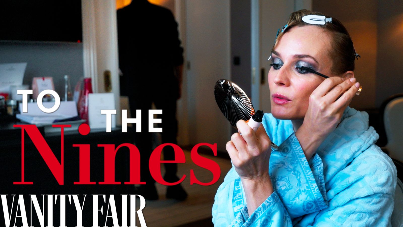 Diane Kruger se prépare pour la première du film "Les Linceuls" à Cannes