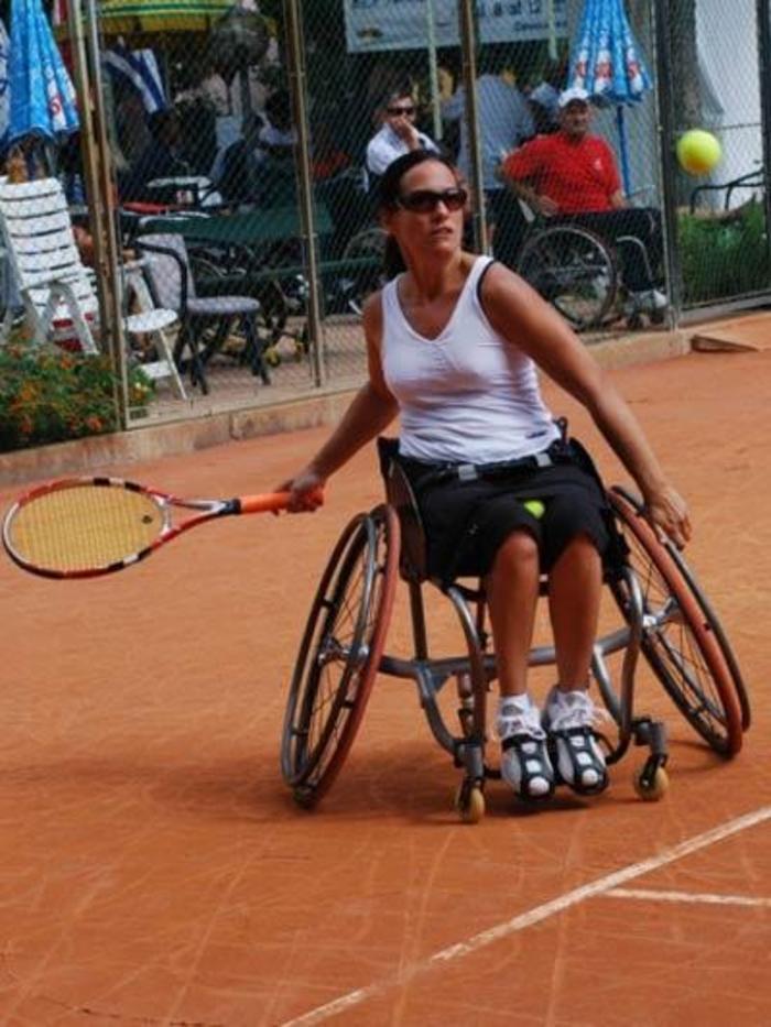 B�rbara Vidal durante un partido.