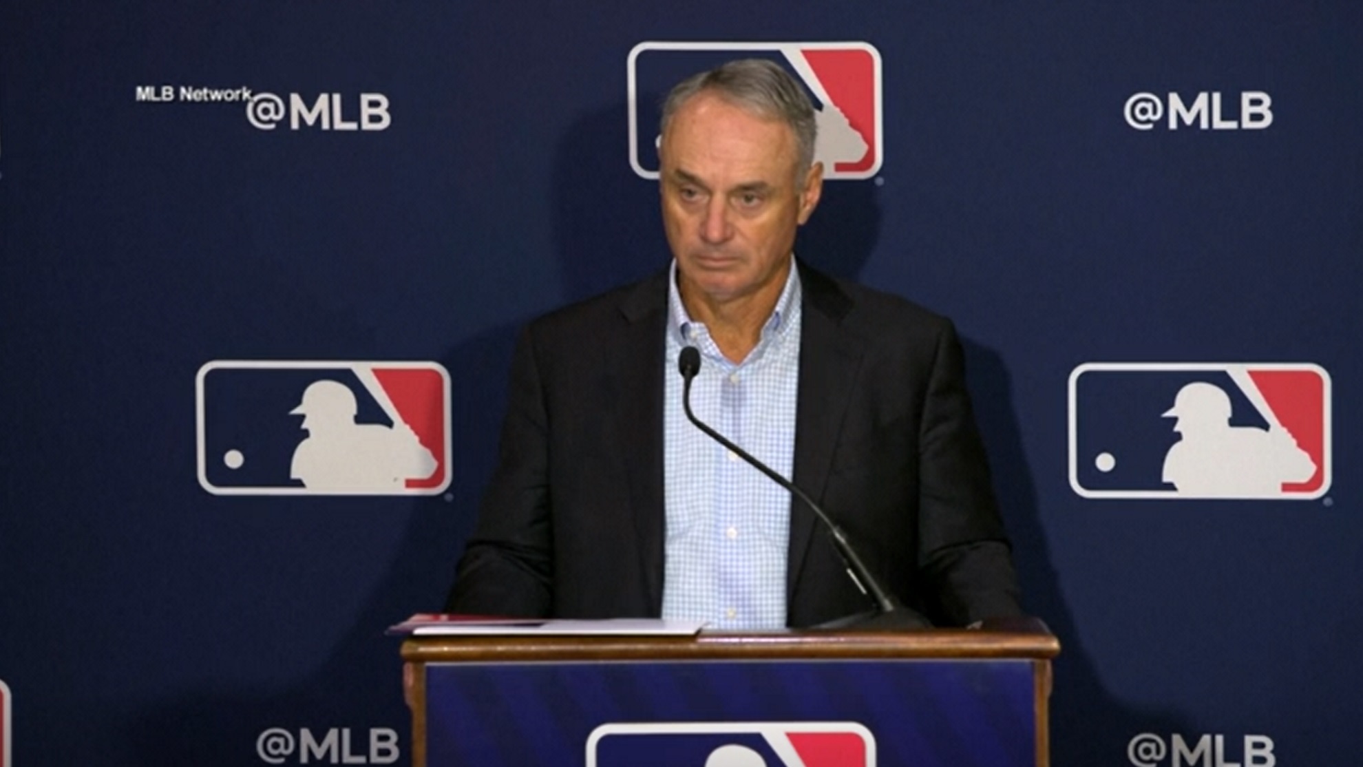 Baseball Commissioner Rob Manfred.