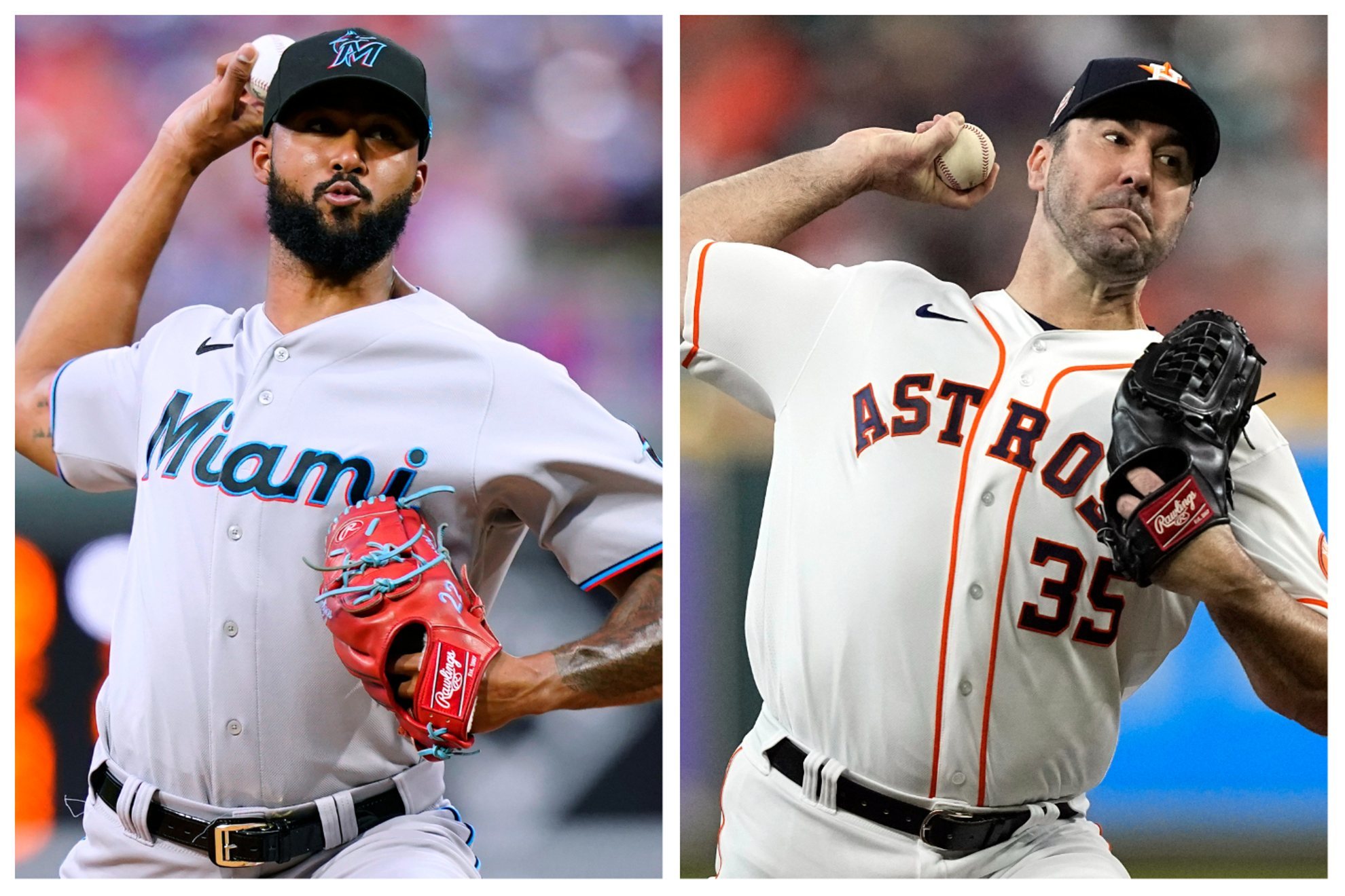 Sandy Alcantara and Justin Verlander.