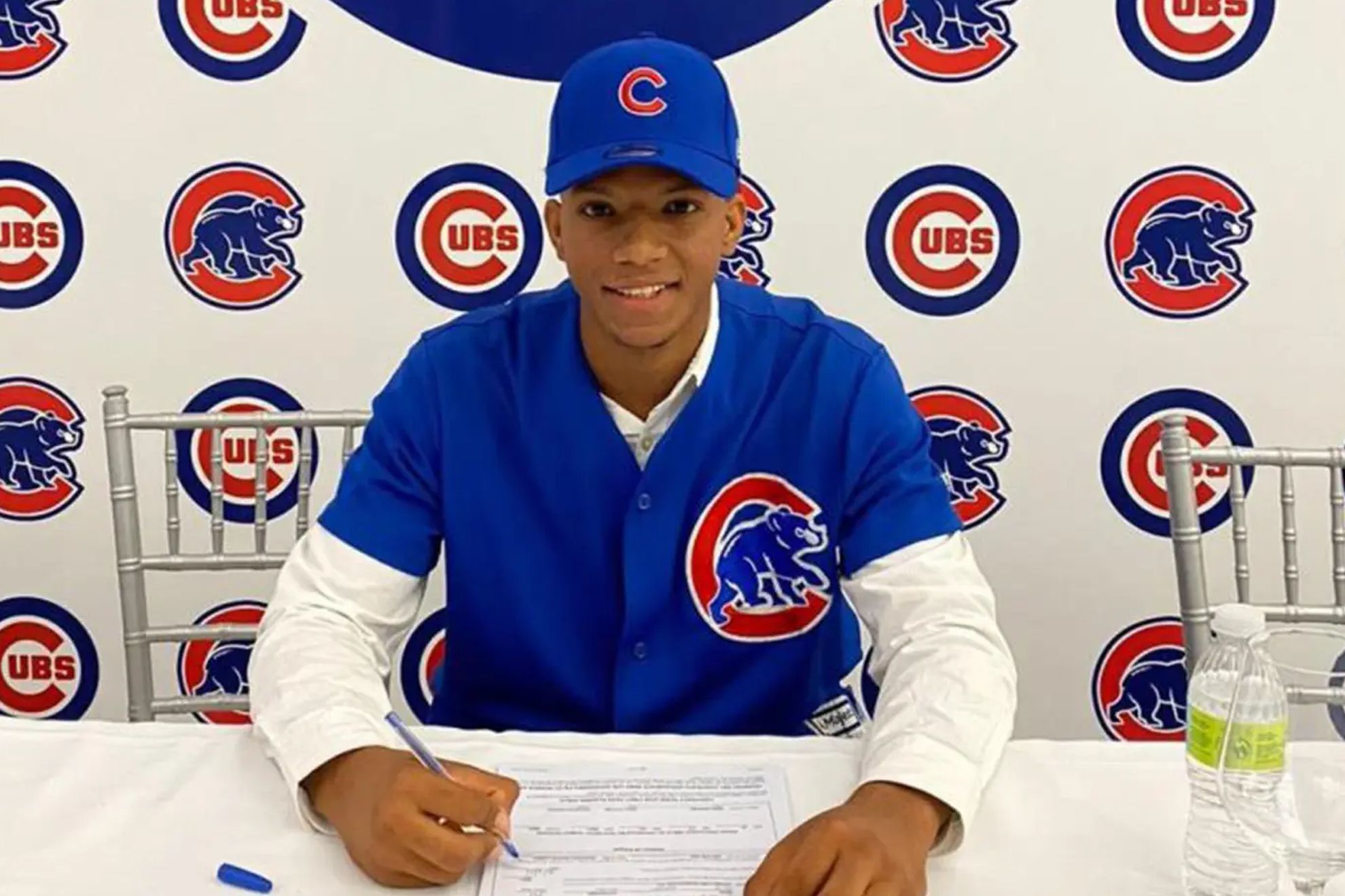 Josefrailin Alcantara with the Chicago Cubs