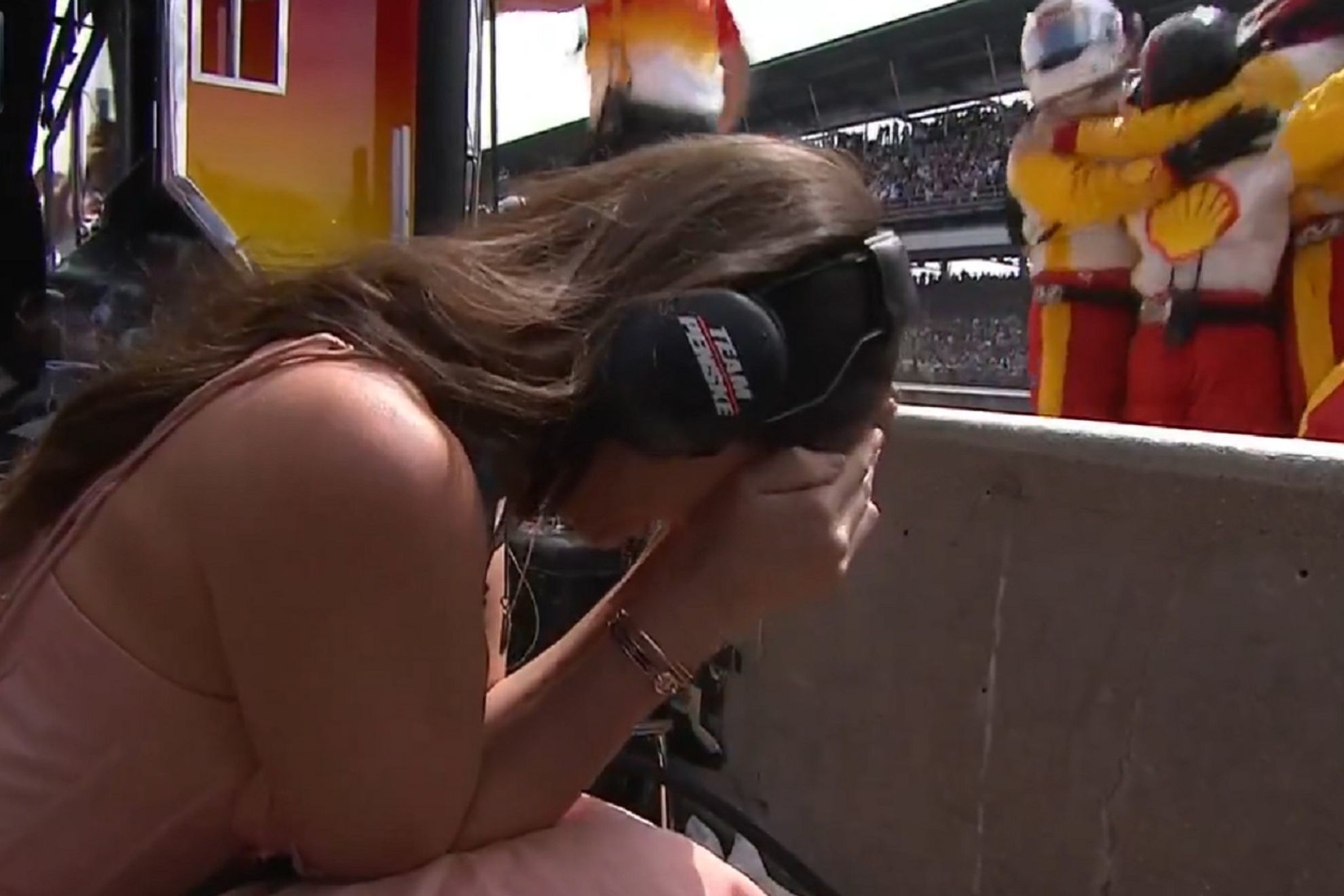 Josef Newgardens wife goes viral for reaction to his last-gasp Indy 500 win