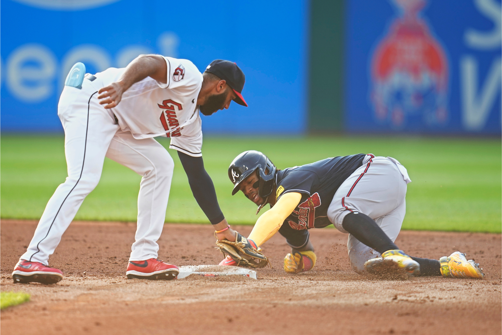 Ronald Acuna Jr. steals his 40th bag of the season.