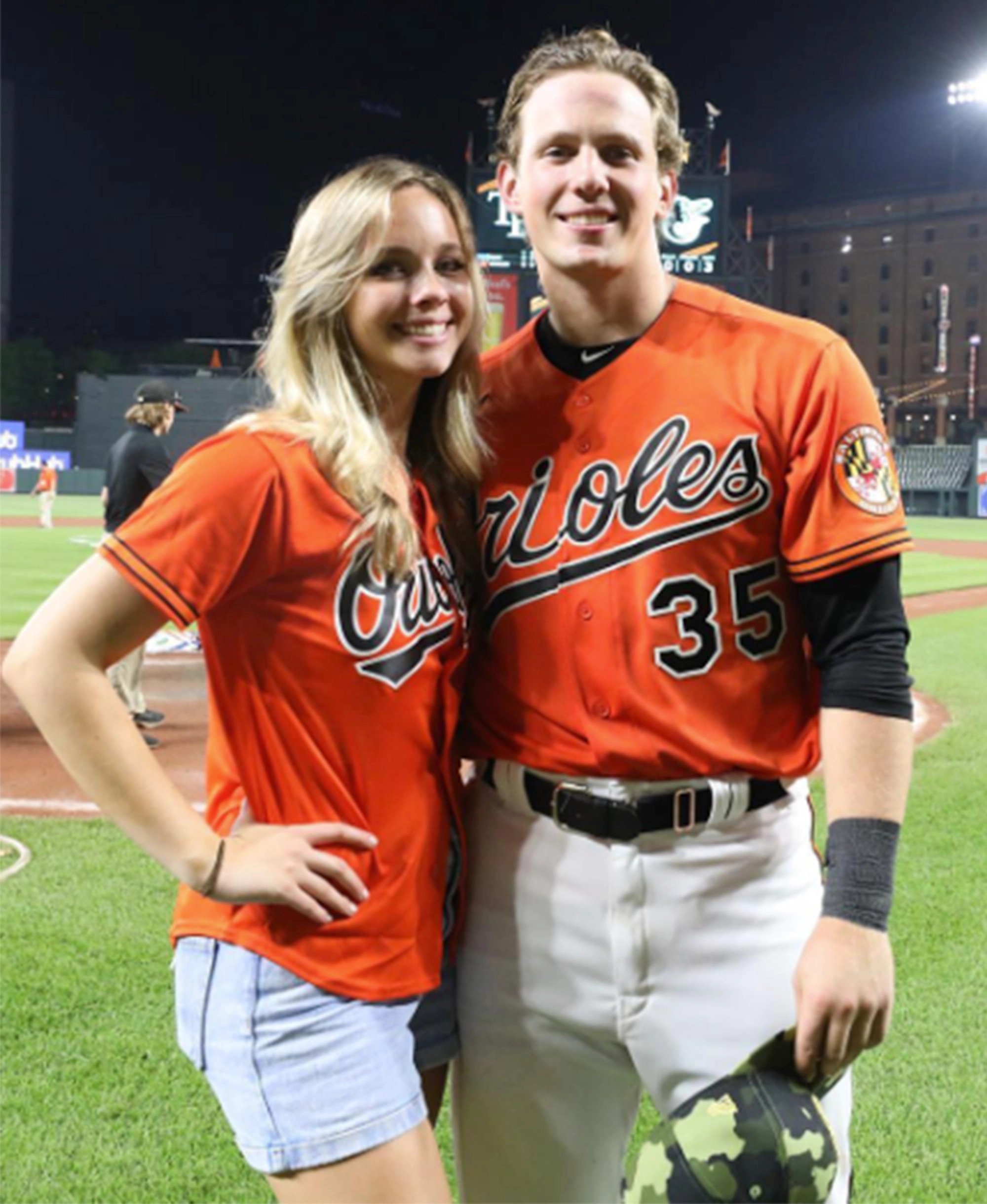 Adley Rutschman with his sister Josie