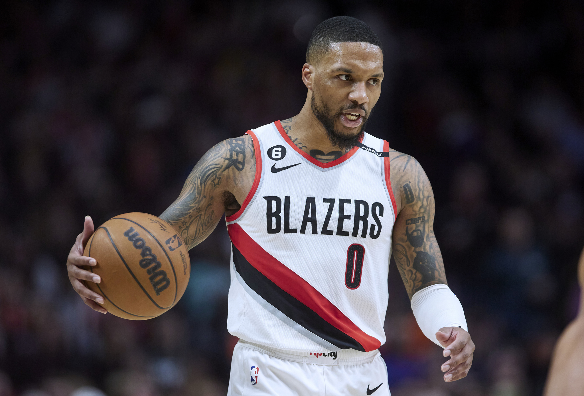 Damian Lillard while with the Portland Trail Blazers