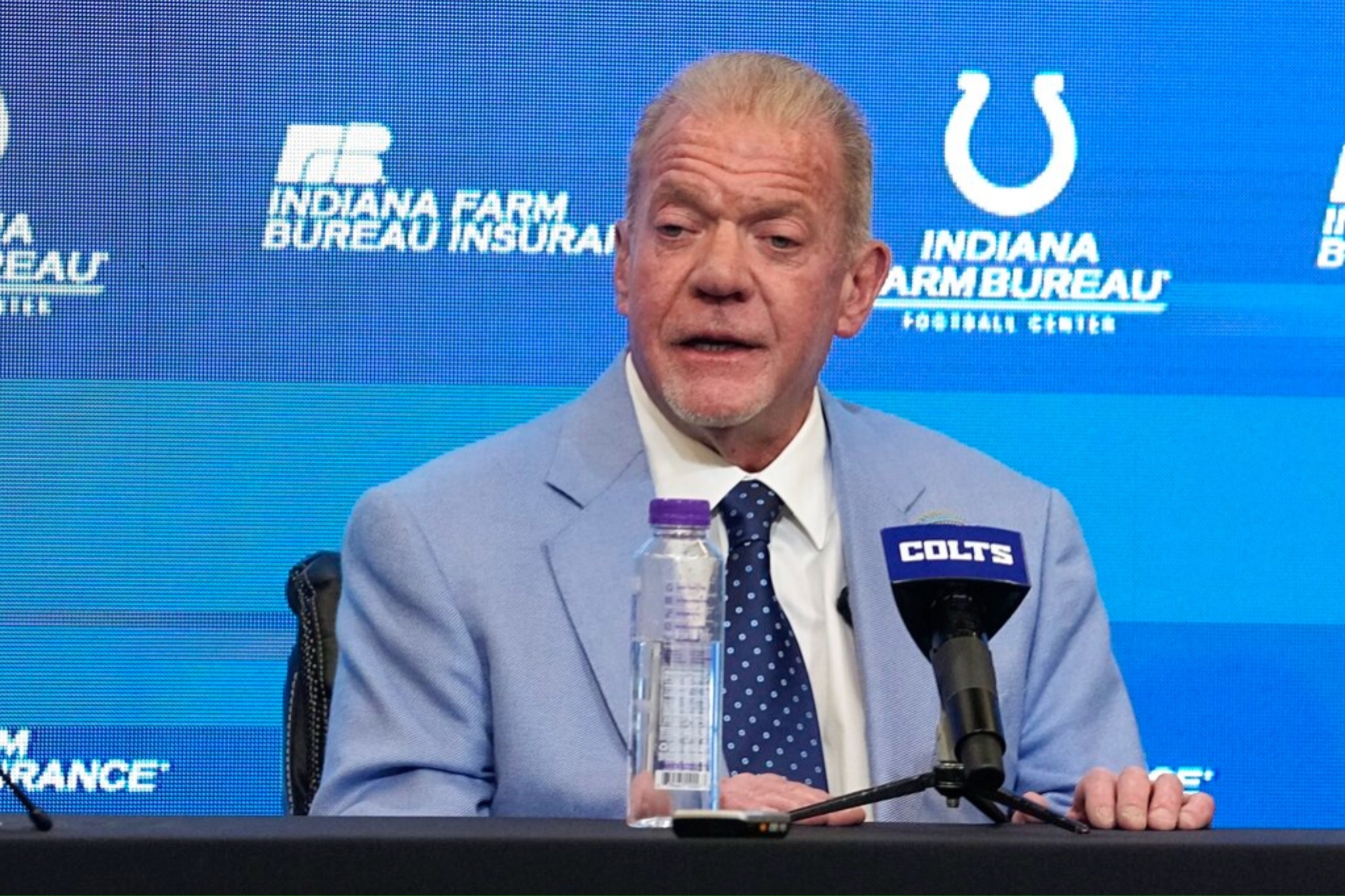 Jim Irsay introducing Shane Steichen as the Colts new head coach.