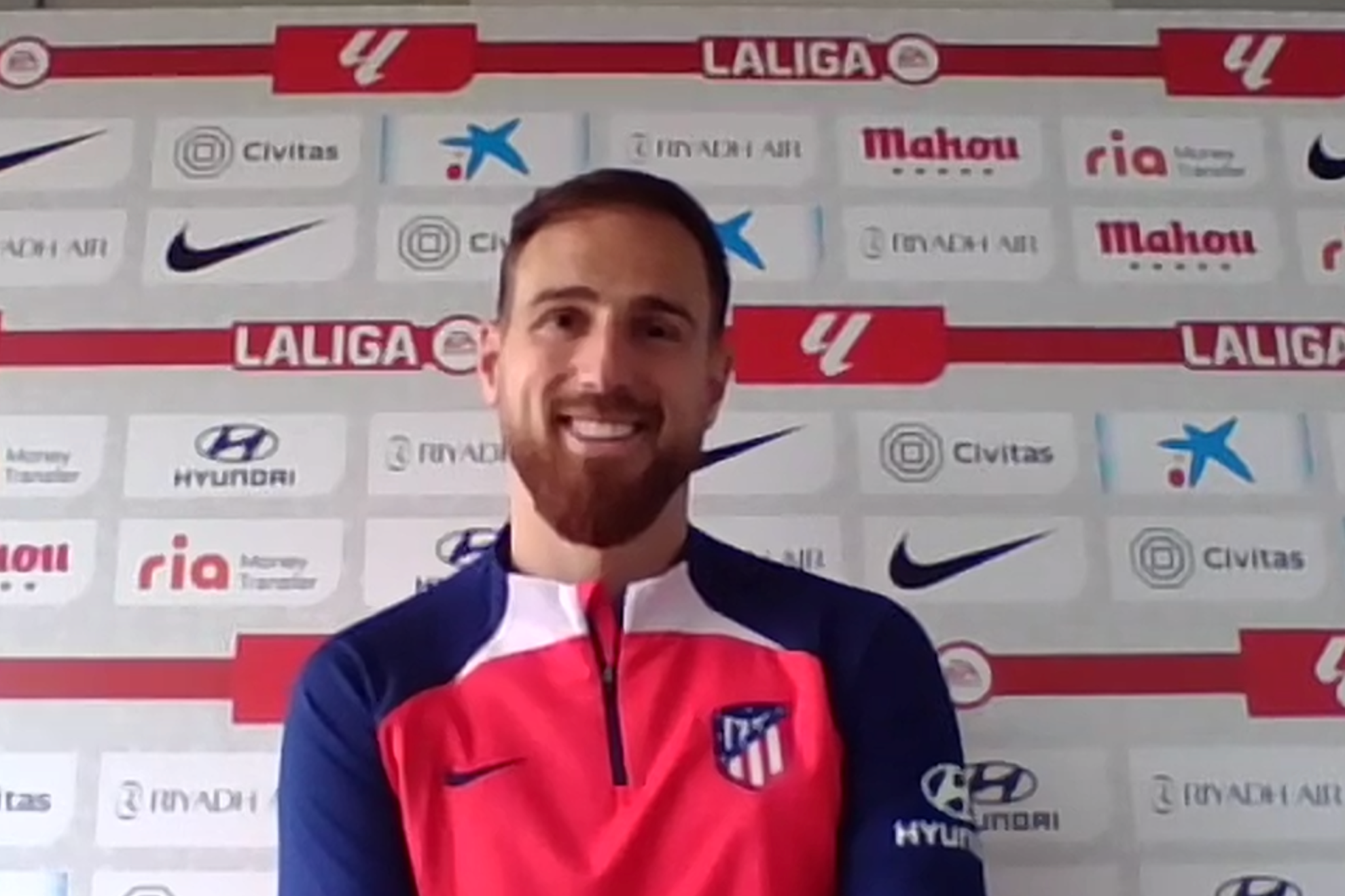 Oblak responds to a question on Thursdays Zoom call.