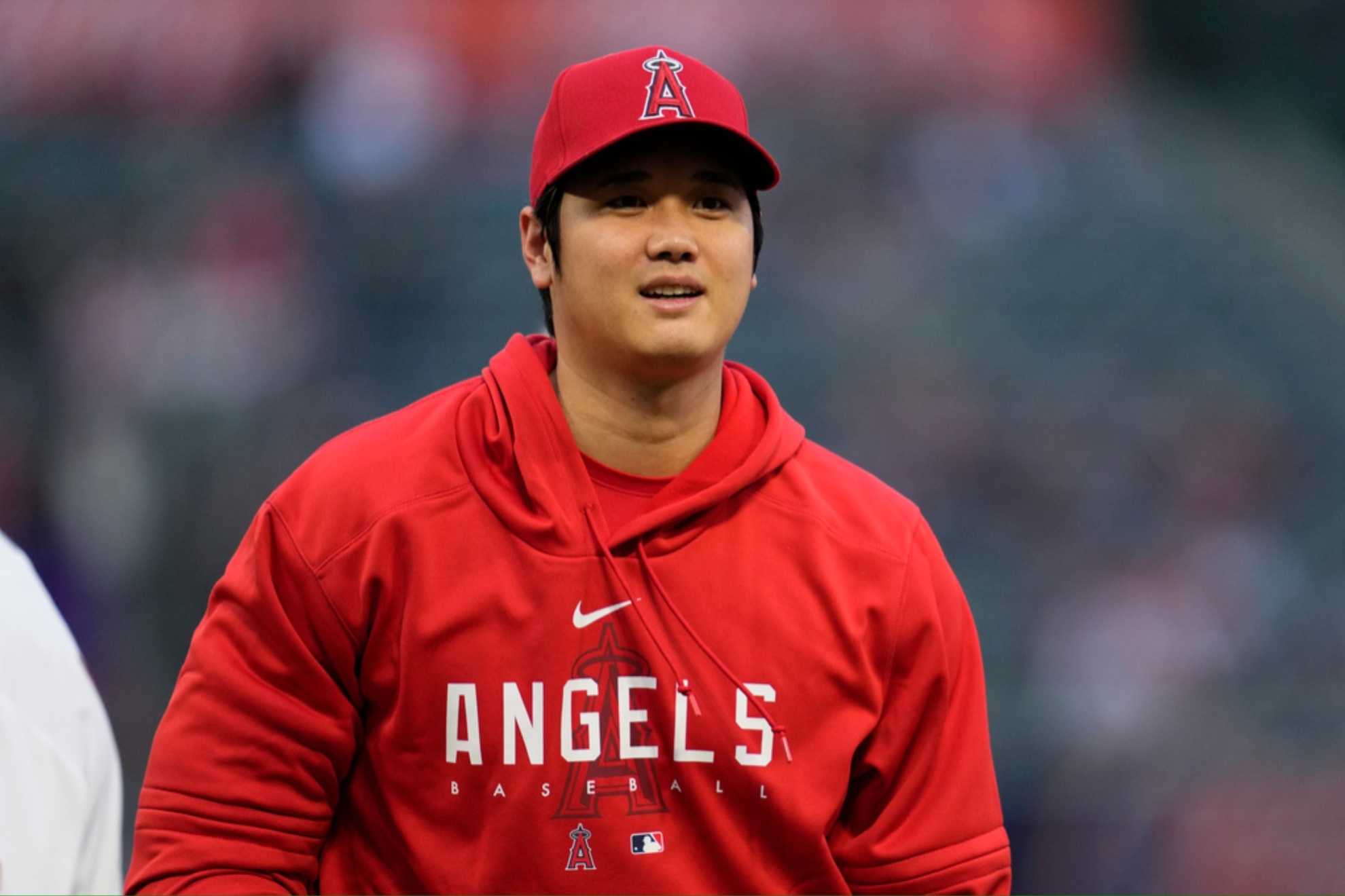 Shohei Ohtani at Angel Stadium back in September.