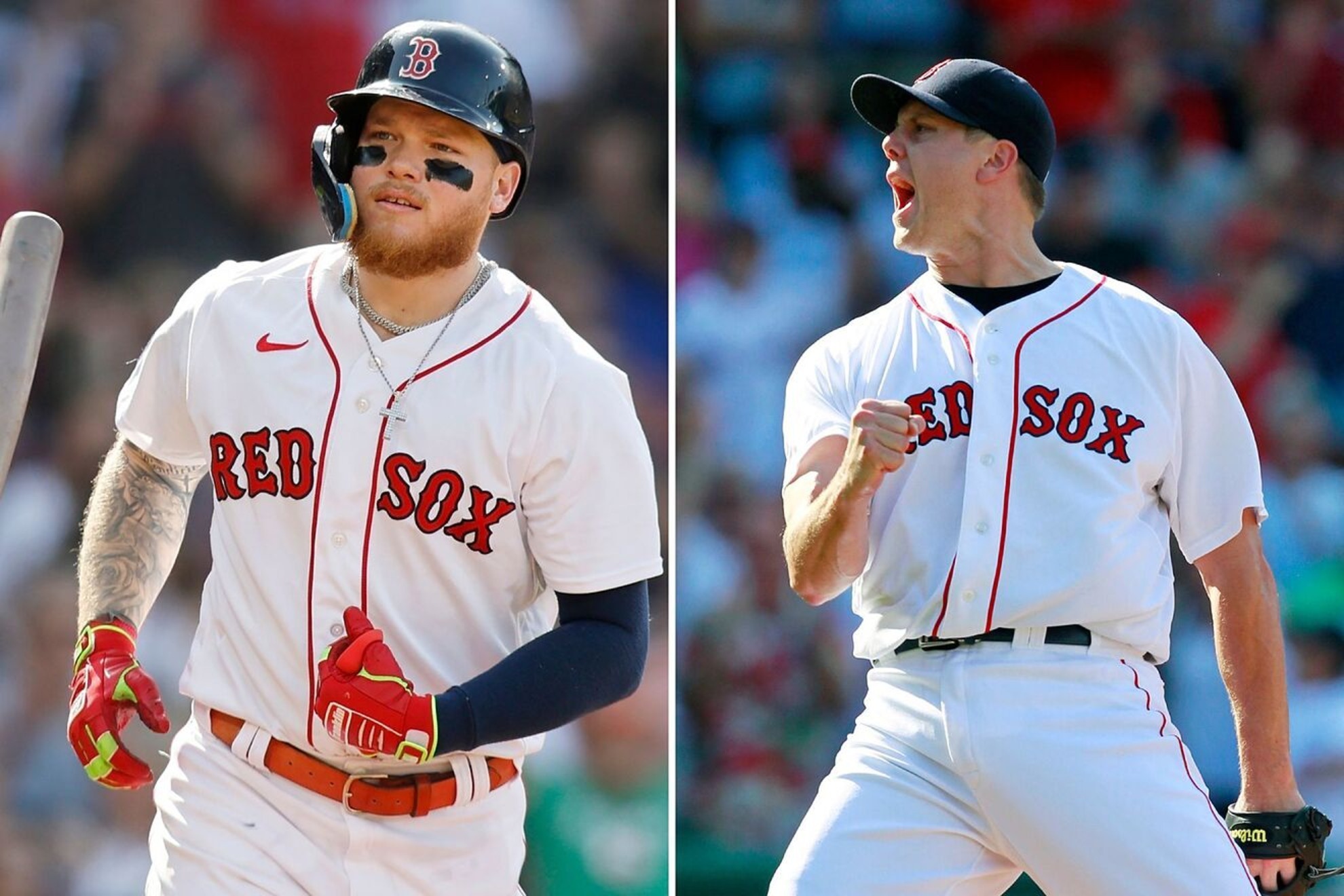 Alex Verdugo and Jonathan Papelbon