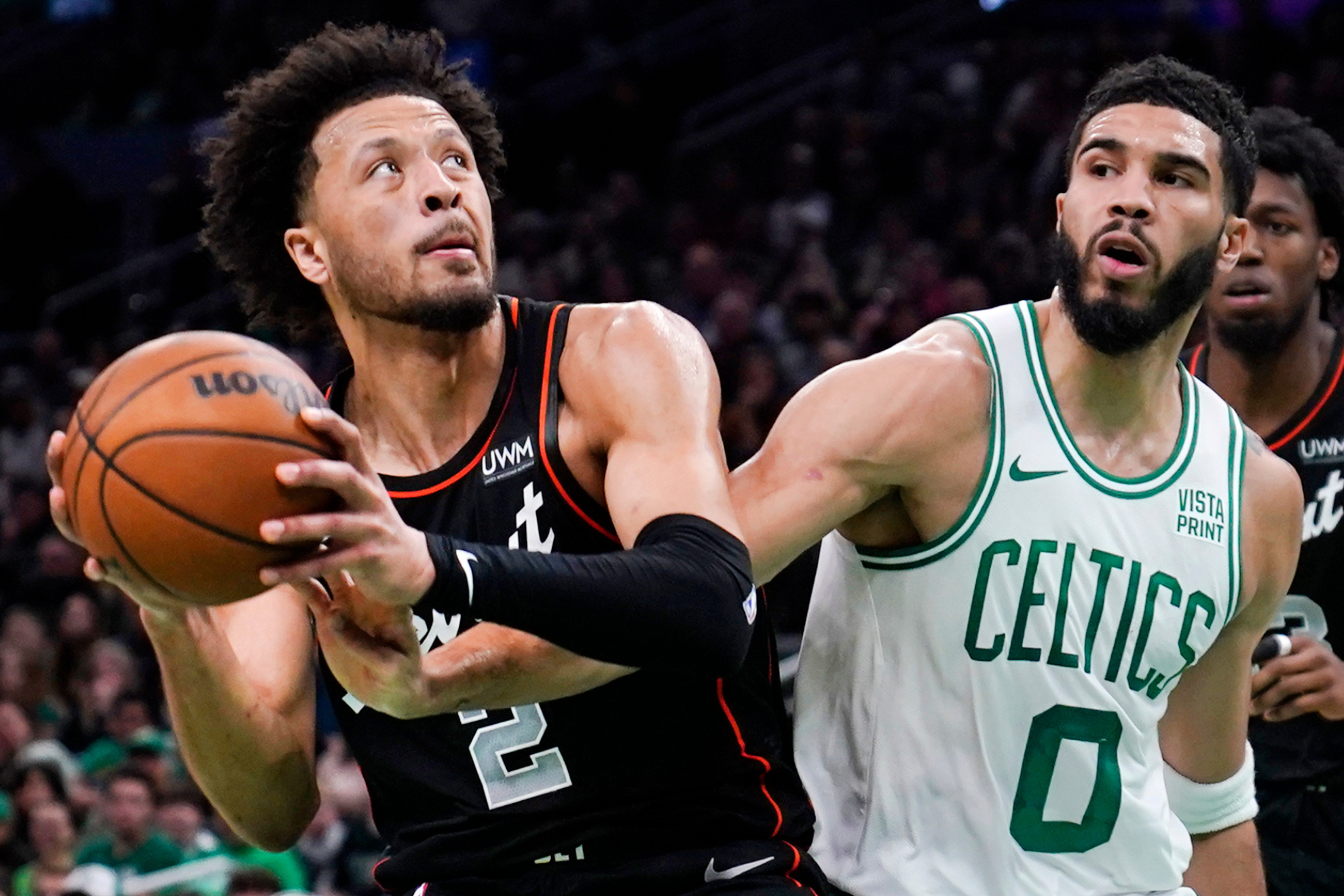 Cade Cunningham and Jayson Tatum went toe-to-toe at TD Garden.