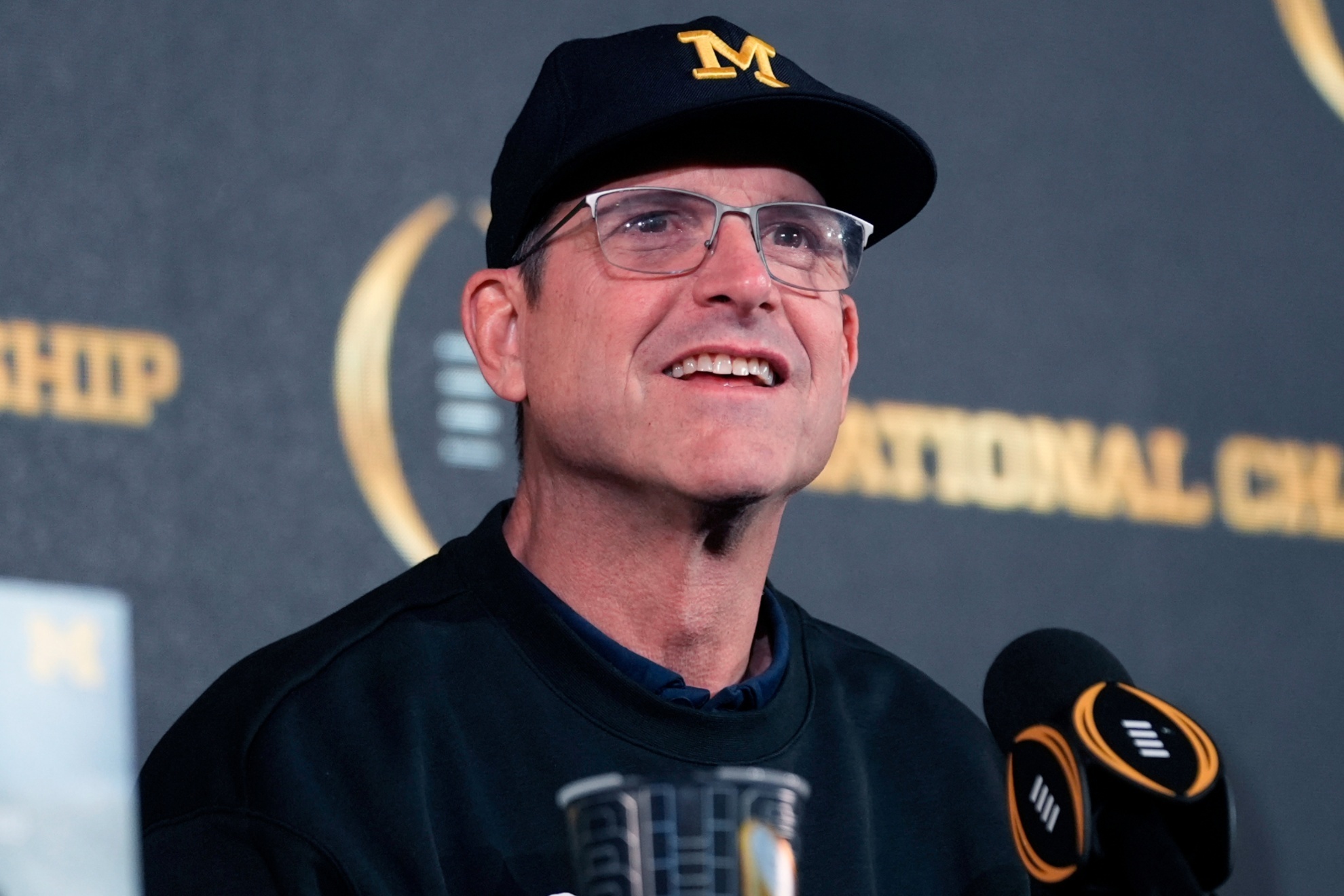 Michigan head coach, Jim Harbaugh.